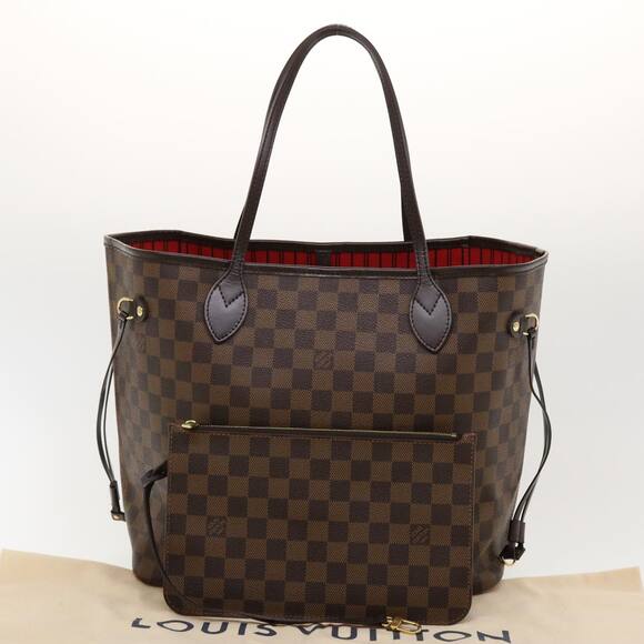 LOUIS VUITTON Damier Ebene Neverfull MM Tote Bag N51105 - Picture 12 of 16